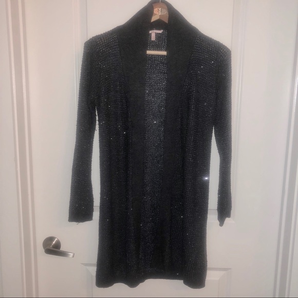 Victoria’s Secret Sequins-laced Cardigan, grey - Picture 1 of 3